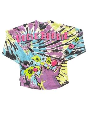 Disney parks 2022 Oogie Boogie Bash tie dye glow in dark Spirit Jersey Medium
